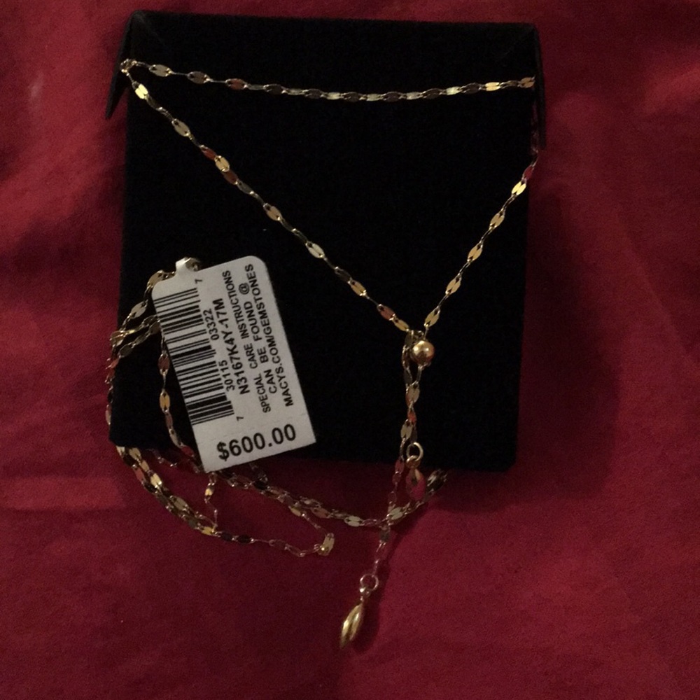 Double stand gold necklace